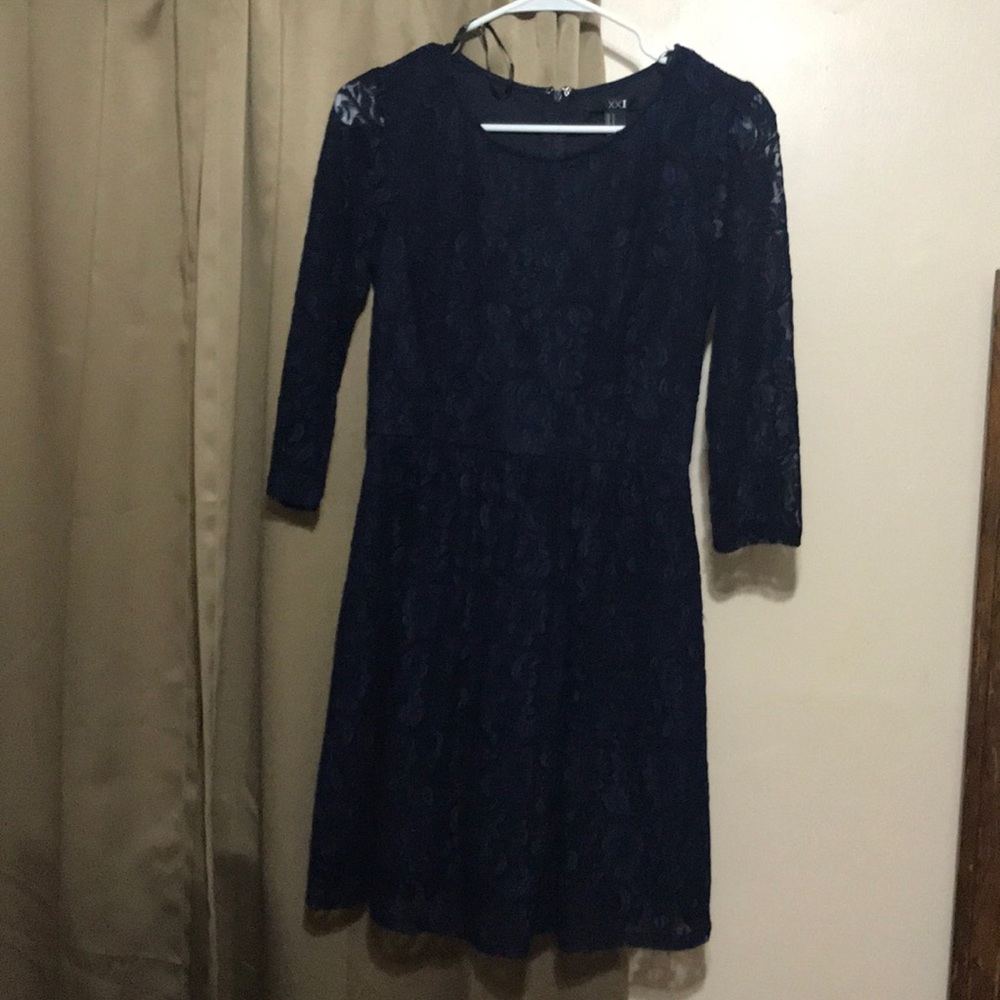 Navy blue forever 21 dress